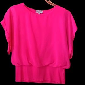 Women' s Shirt Cover With Chiffon Short Sleeves Petite Small PreOwned